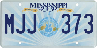 MS license plate MJJ373