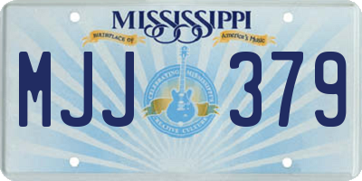 MS license plate MJJ379