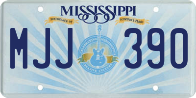 MS license plate MJJ390