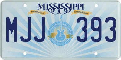 MS license plate MJJ393