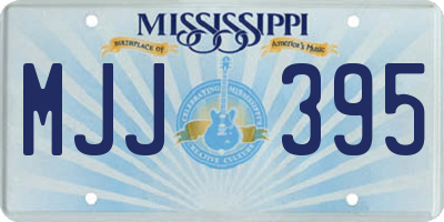 MS license plate MJJ395