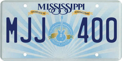 MS license plate MJJ400