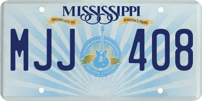 MS license plate MJJ408