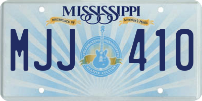 MS license plate MJJ410