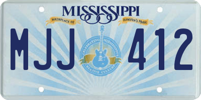 MS license plate MJJ412