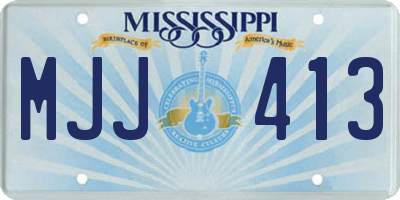 MS license plate MJJ413