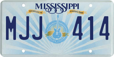 MS license plate MJJ414
