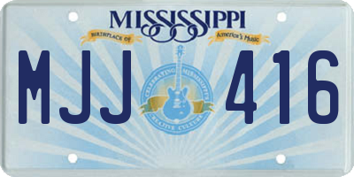 MS license plate MJJ416