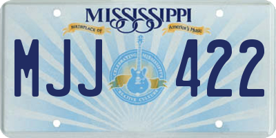MS license plate MJJ422