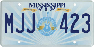 MS license plate MJJ423