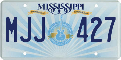 MS license plate MJJ427