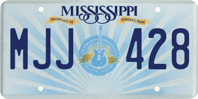 MS license plate MJJ428