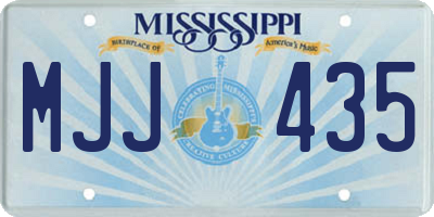 MS license plate MJJ435