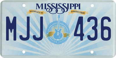 MS license plate MJJ436