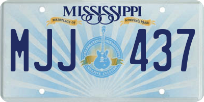 MS license plate MJJ437