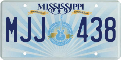 MS license plate MJJ438