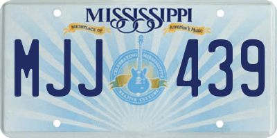 MS license plate MJJ439