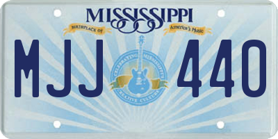 MS license plate MJJ440
