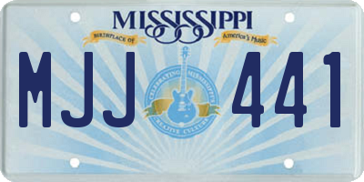 MS license plate MJJ441