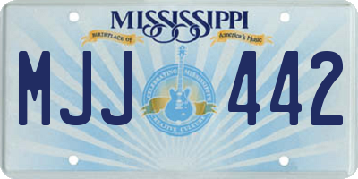 MS license plate MJJ442