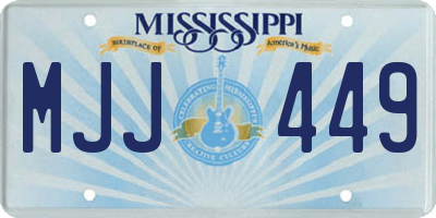 MS license plate MJJ449