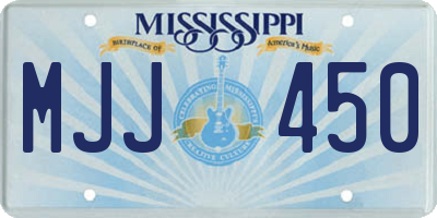 MS license plate MJJ450