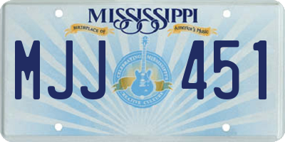 MS license plate MJJ451