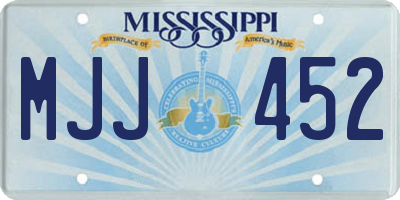 MS license plate MJJ452