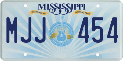 MS license plate MJJ454