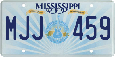MS license plate MJJ459