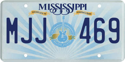 MS license plate MJJ469