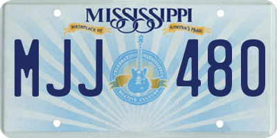 MS license plate MJJ480