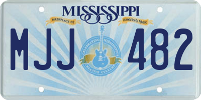 MS license plate MJJ482