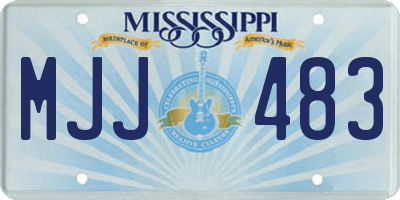 MS license plate MJJ483