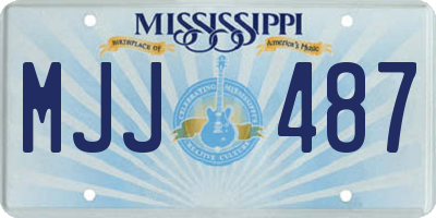 MS license plate MJJ487