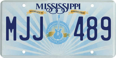 MS license plate MJJ489