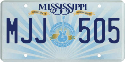 MS license plate MJJ505