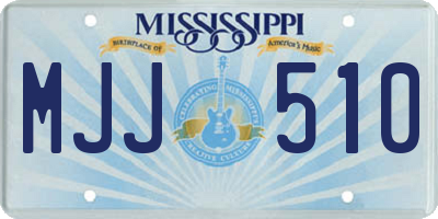 MS license plate MJJ510