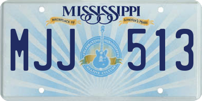 MS license plate MJJ513