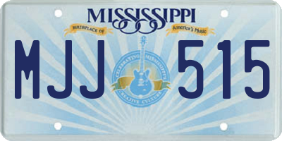 MS license plate MJJ515