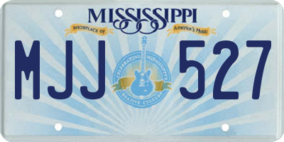 MS license plate MJJ527