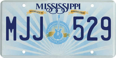 MS license plate MJJ529
