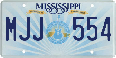 MS license plate MJJ554