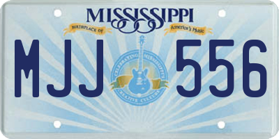 MS license plate MJJ556