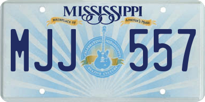 MS license plate MJJ557