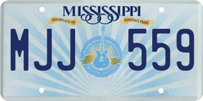 MS license plate MJJ559