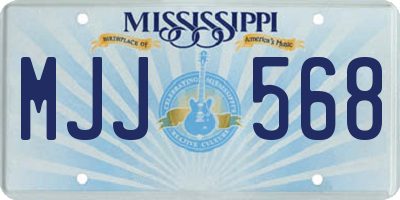 MS license plate MJJ568