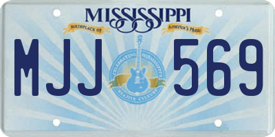MS license plate MJJ569