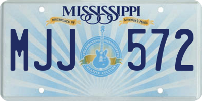 MS license plate MJJ572
