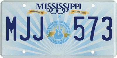 MS license plate MJJ573